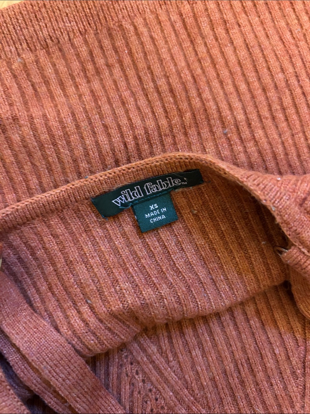 Rust Knit Cami Tank Top - Picture 5 of 5